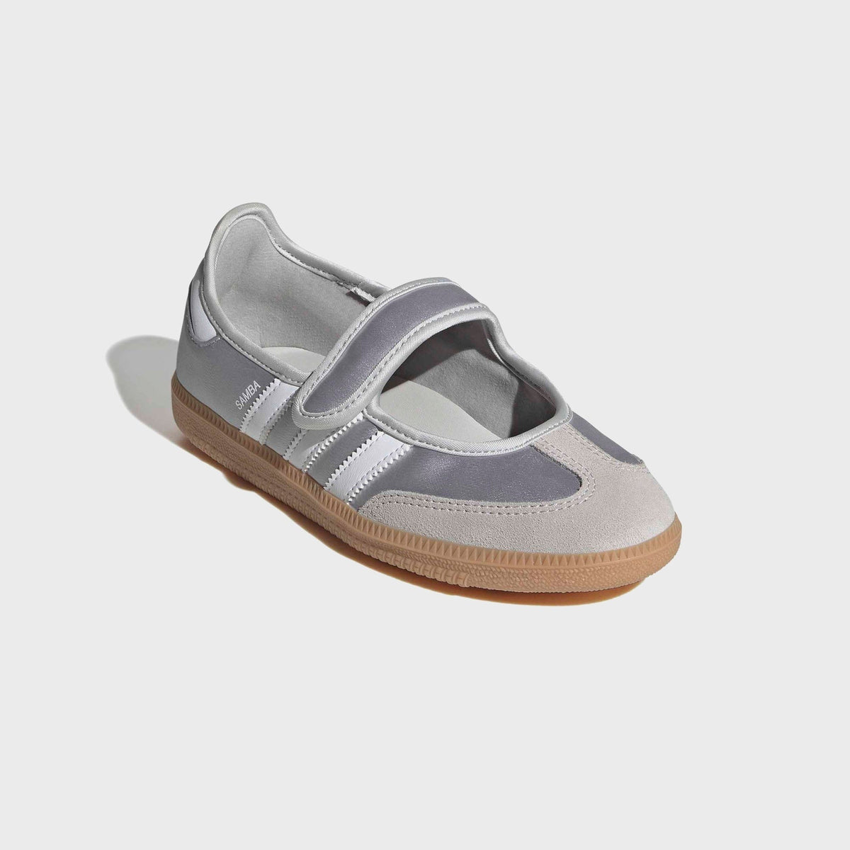 adidas GS Samba Jane - Silver Metallic / Cloud White / Gum