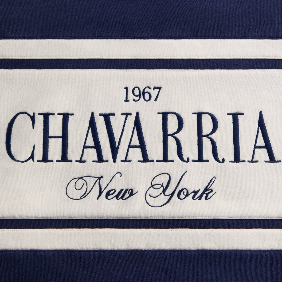 Willy Chavarria Stripe Gilroy Hoodie - Peacoat