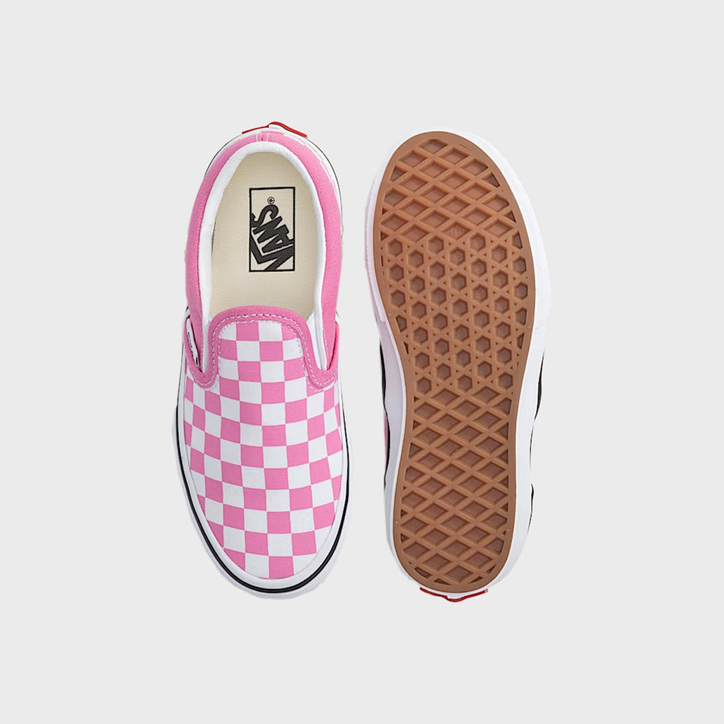 VANS PS Classic Slip-On Checkerboard Shoe - Checkerboard Fizz Pink