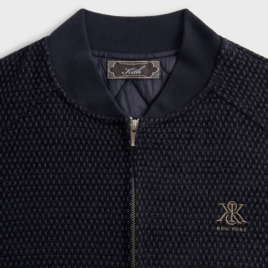 Kith Chenille Roy Bomber Jacket - Ink