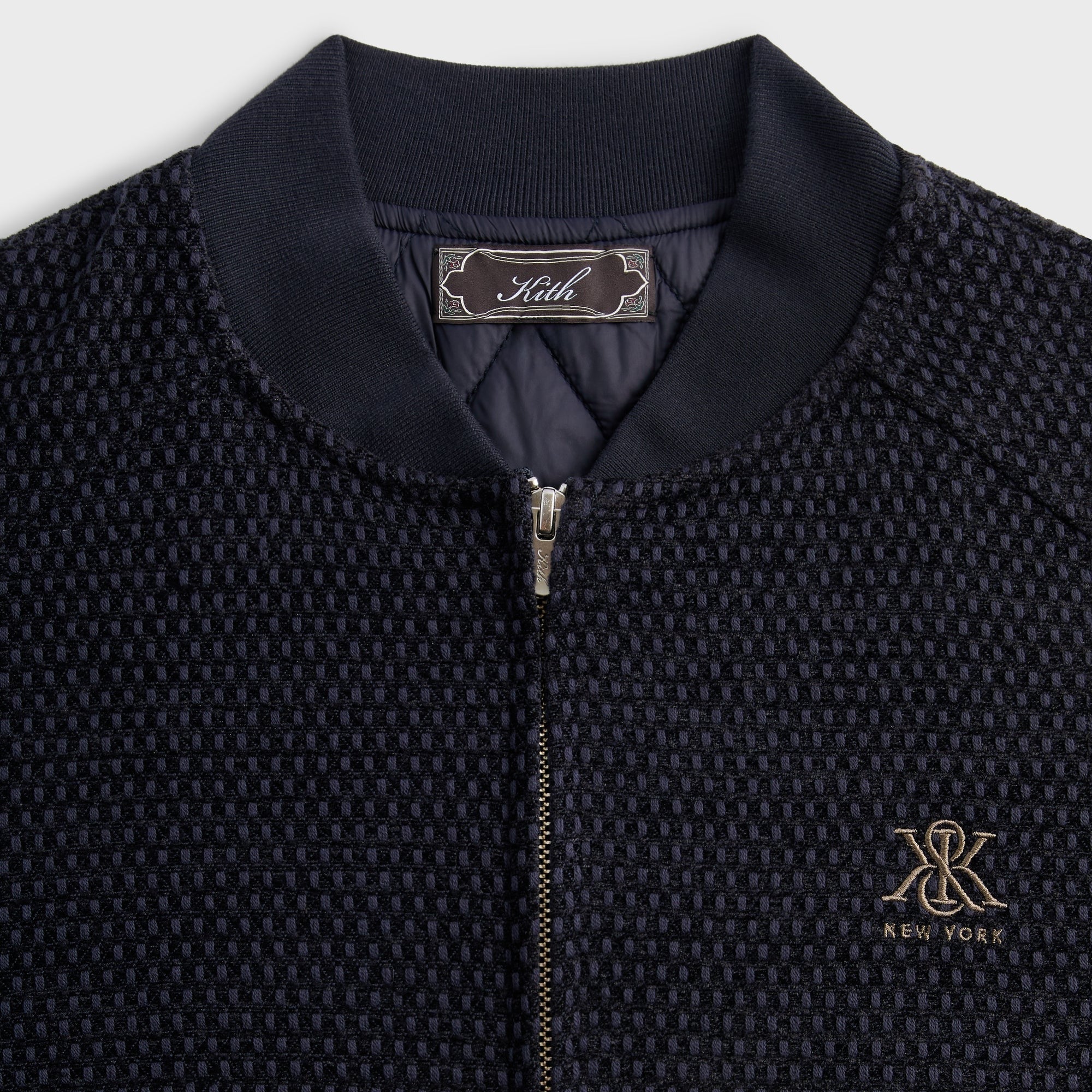 Kith Chenille Roy Bomber Jacket - Ink