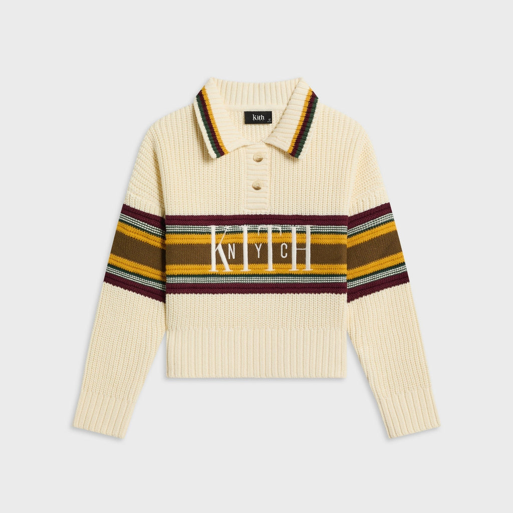 Kith Kids Chunky Knit Rugby Shirt - Sandrift - PH