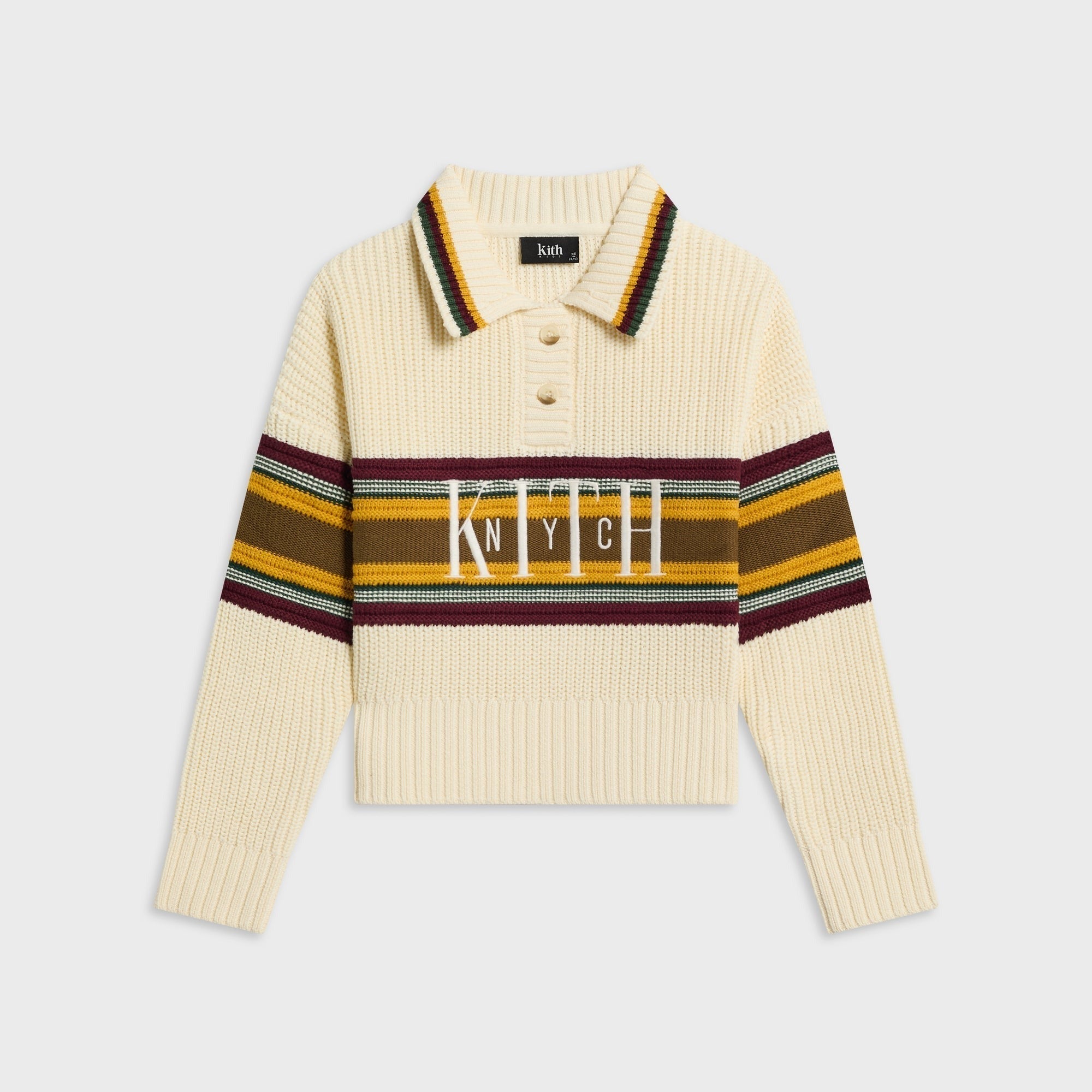 Kith Kids Chunky Knit Rugby Shirt - Sandrift - PH