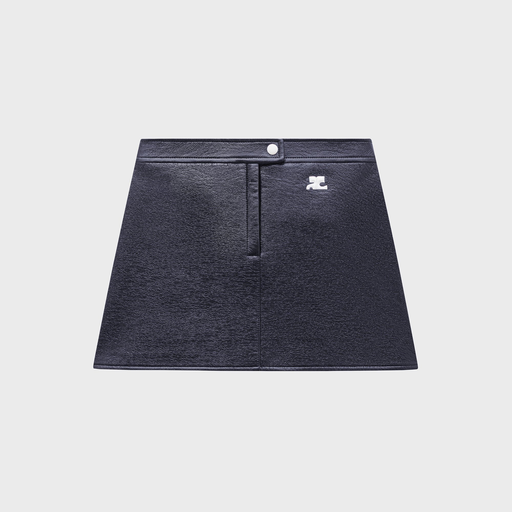 Courrèges ReEdition Vinyl Mini Skirt - Navy