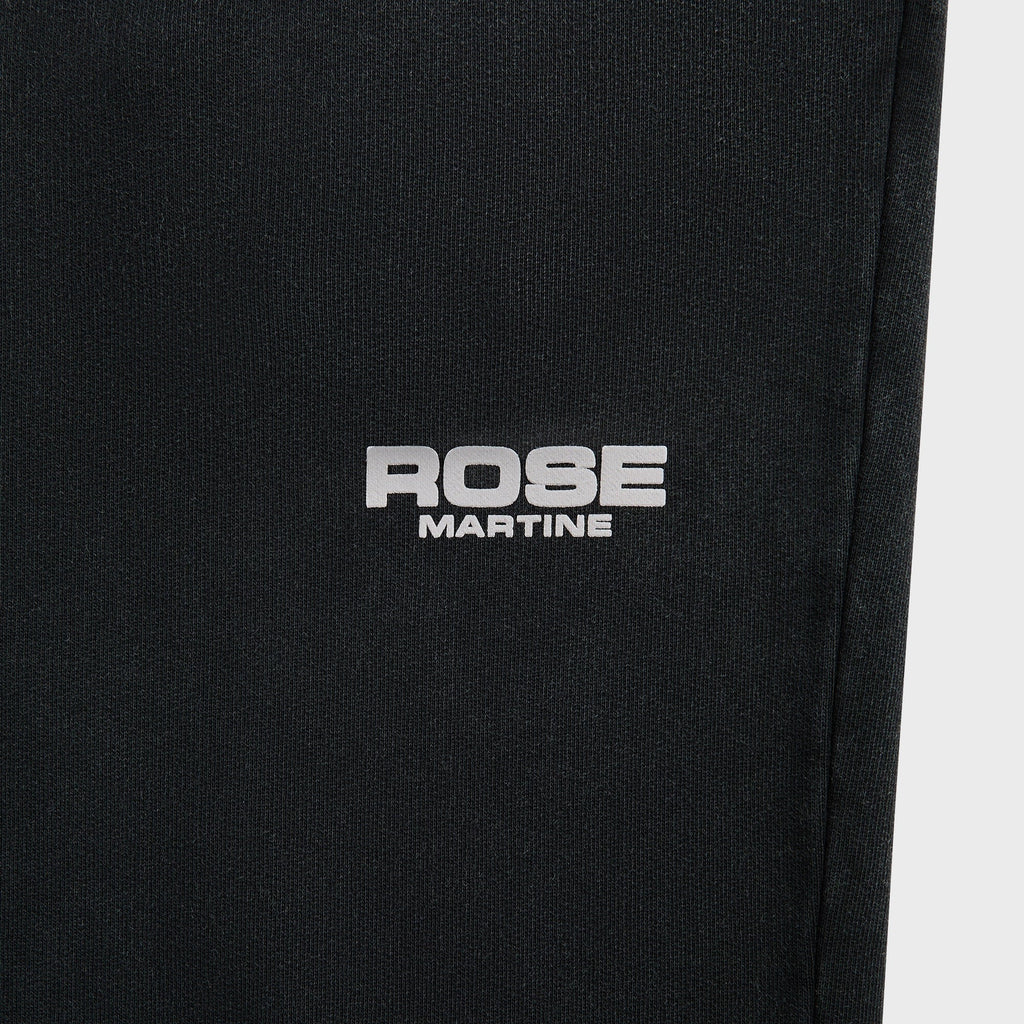 Martine Rose Wide Leg Trackpant - Black Washed Black Rose