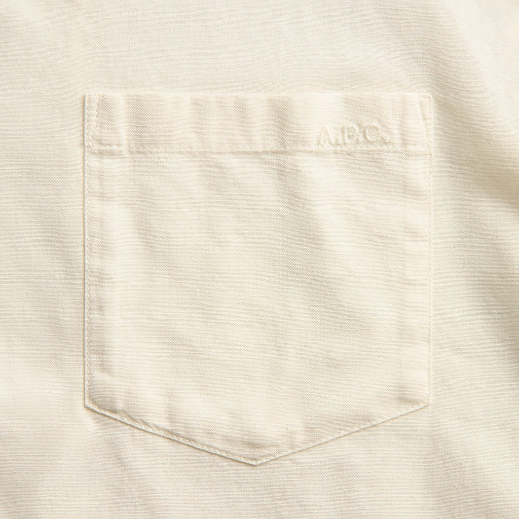 A.P.C. Jude Short Sleeve Shirt - Aab White