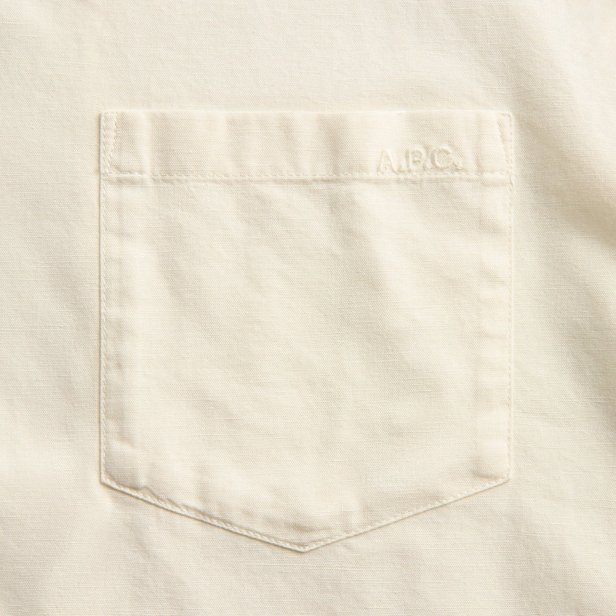 A.P.C. Jude Short Sleeve Shirt - Aab White