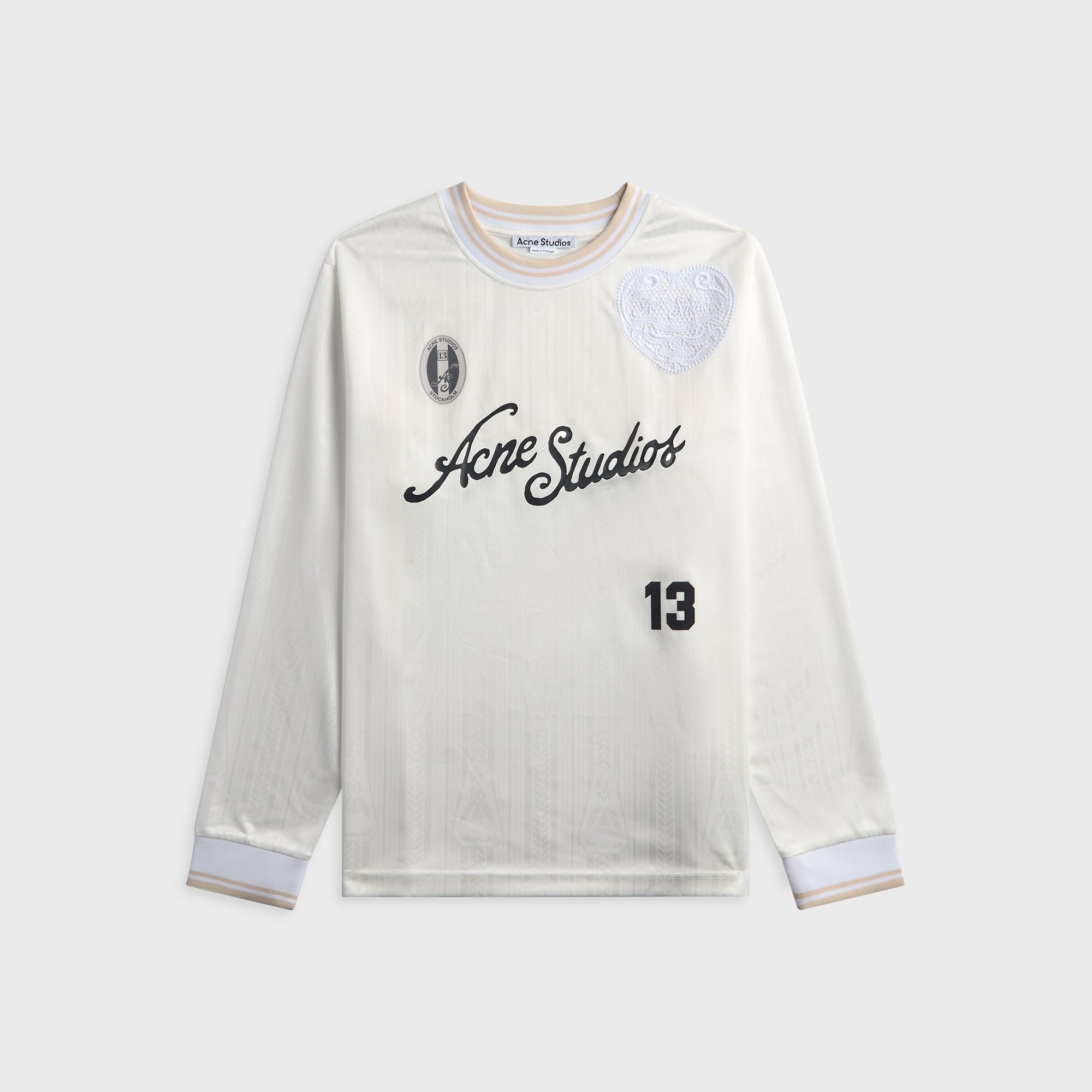 Acne Studios Logo Sports Jersey Top - White
