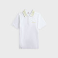Casablanca Laurel Contrast Trim Polo Shirt - Textured Pique