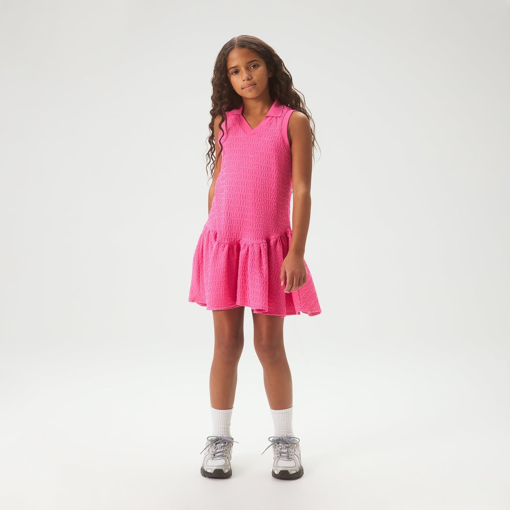 Kith Kids Textured Monogram Adira Dress - Electra