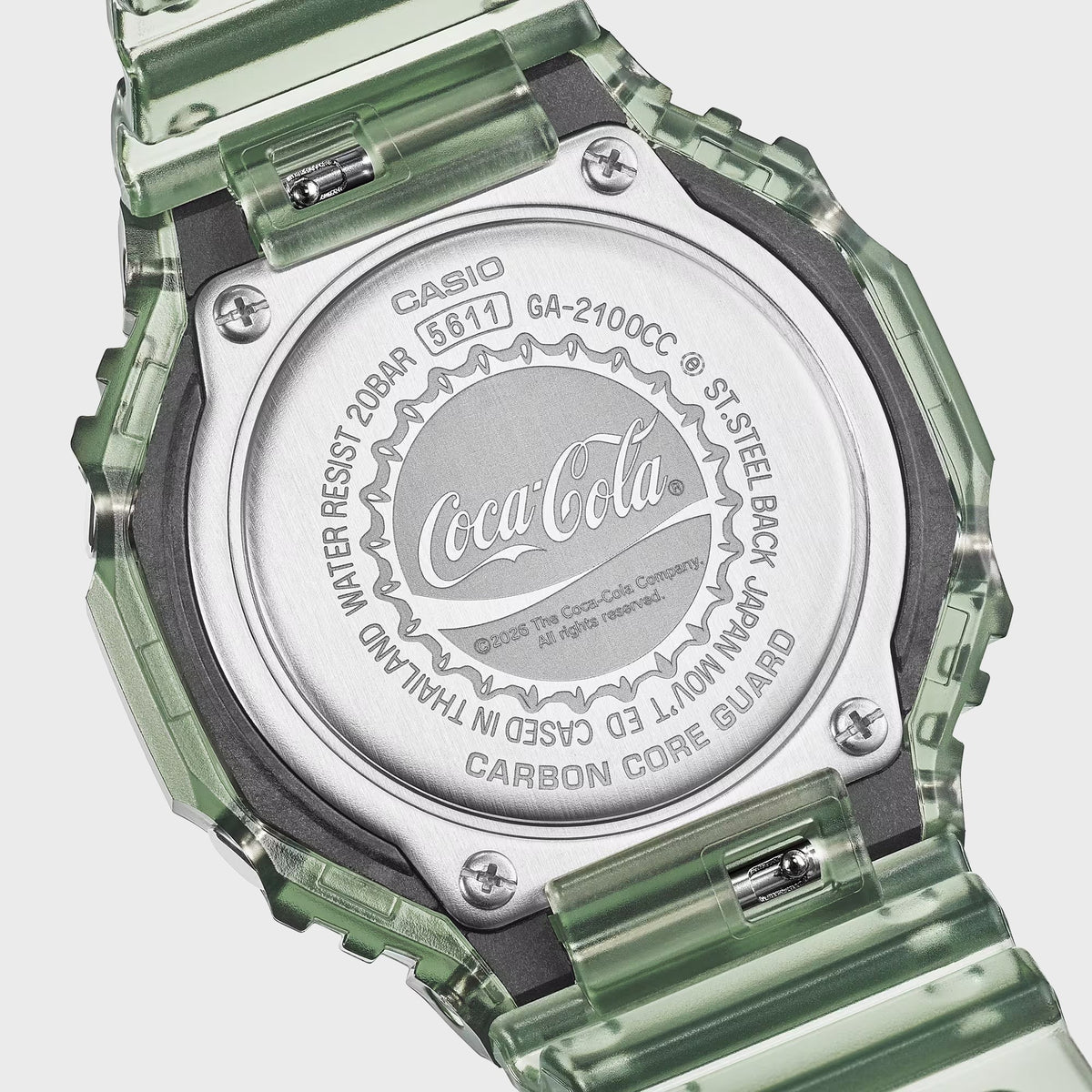 G-SHOCK x Coca-Cola Analog Digital GA-2100CC-3A - Green