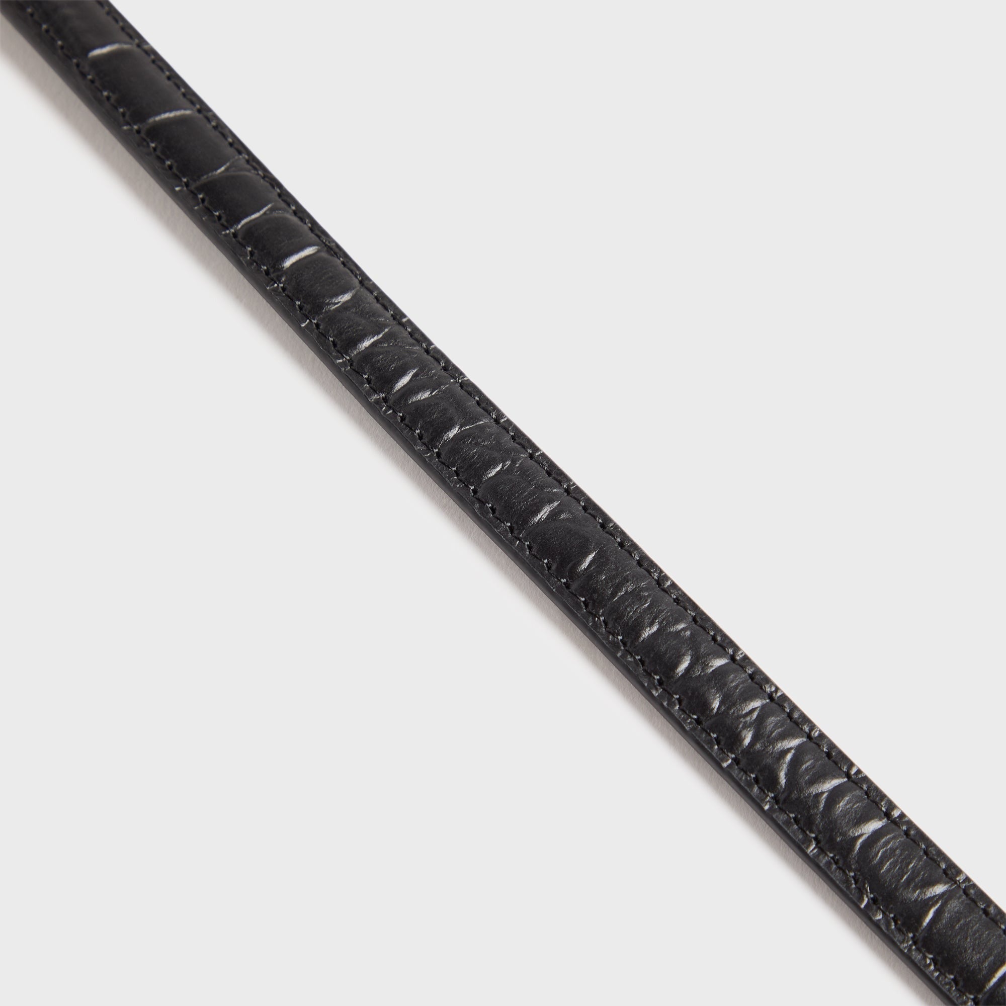 Black Suede Studio Melodie Belt - Black / Gold