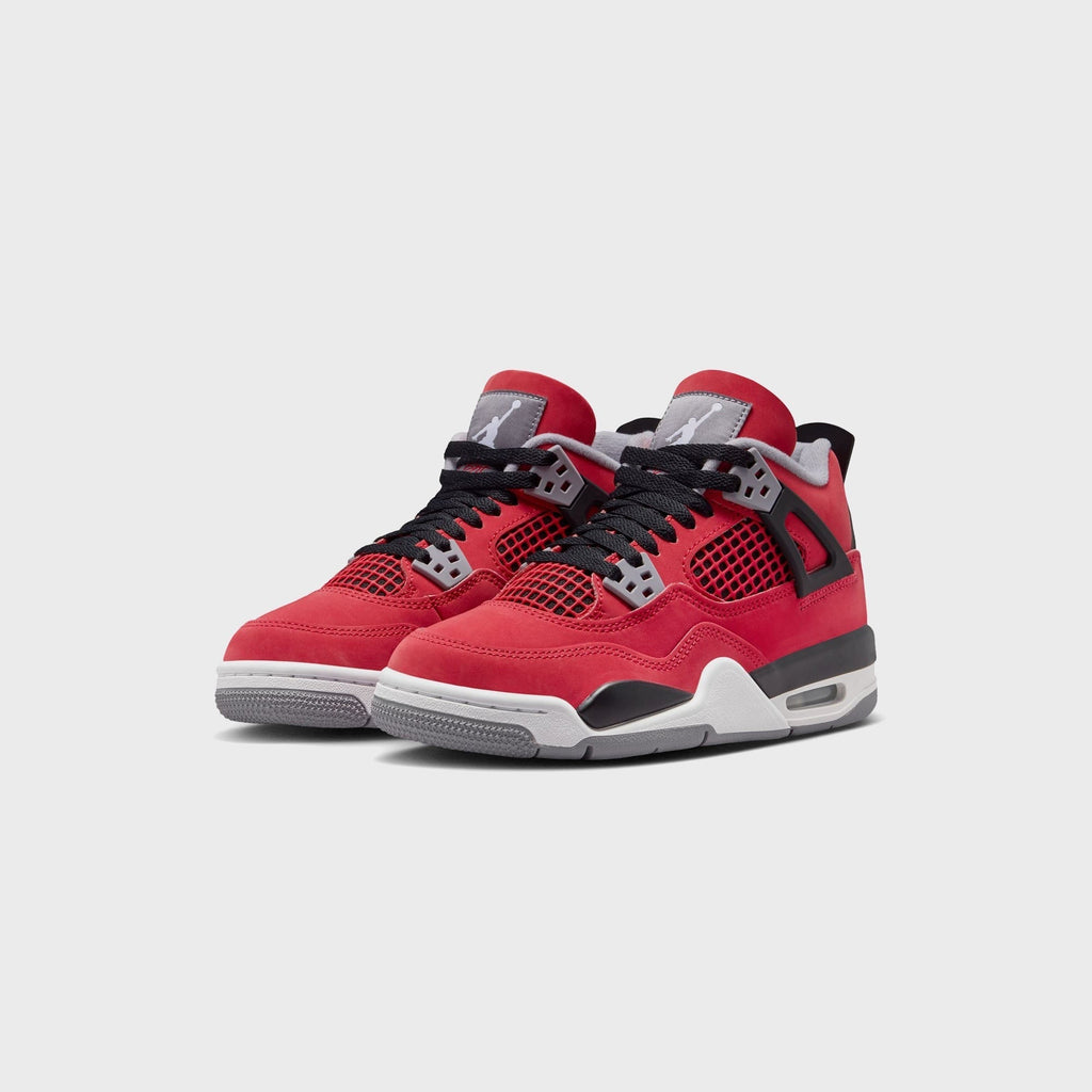 Jordan GS Air Jordan 4 - Fire Red / White / Black / Cement Grey