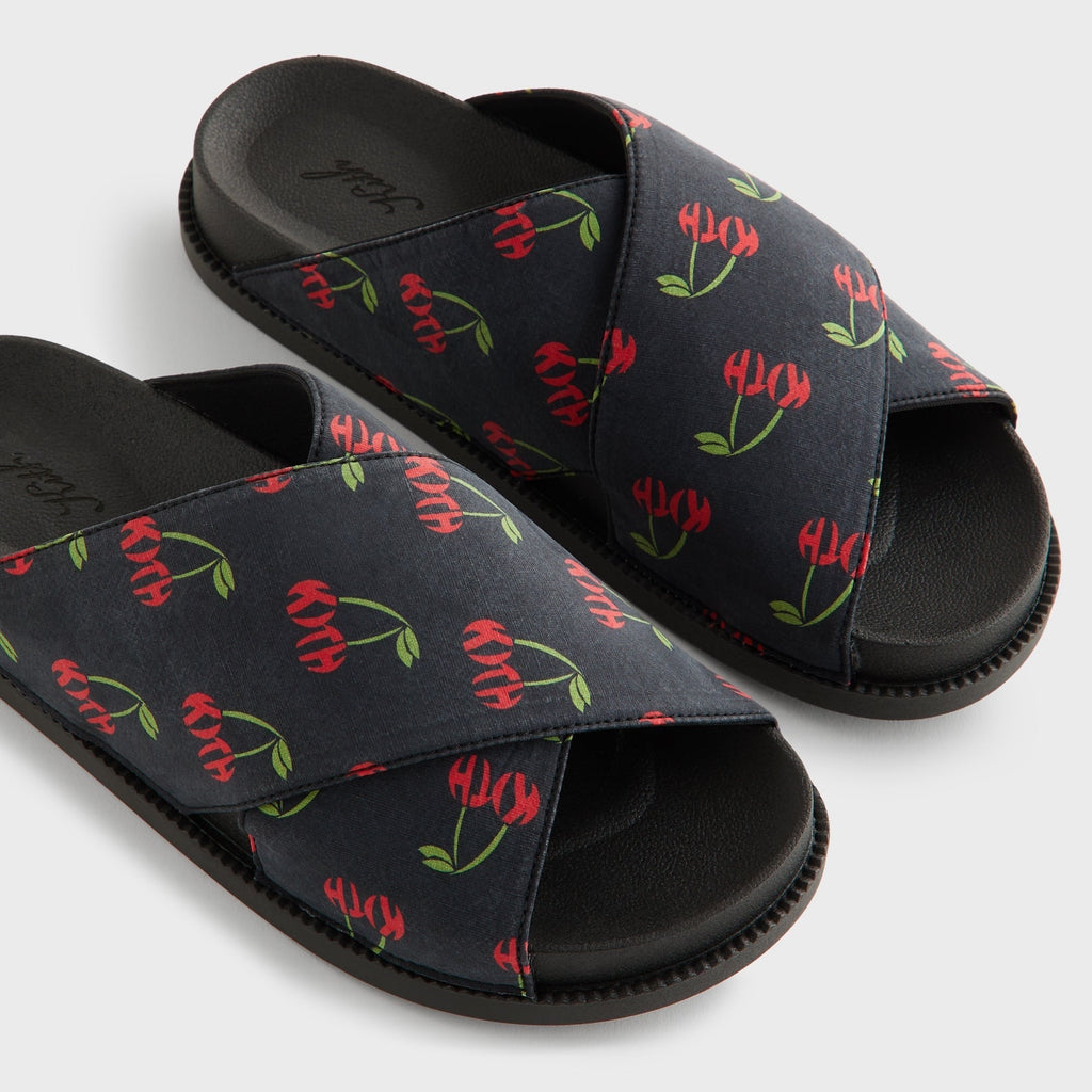 Kith Women Cherry Criss Cross Slides - Black