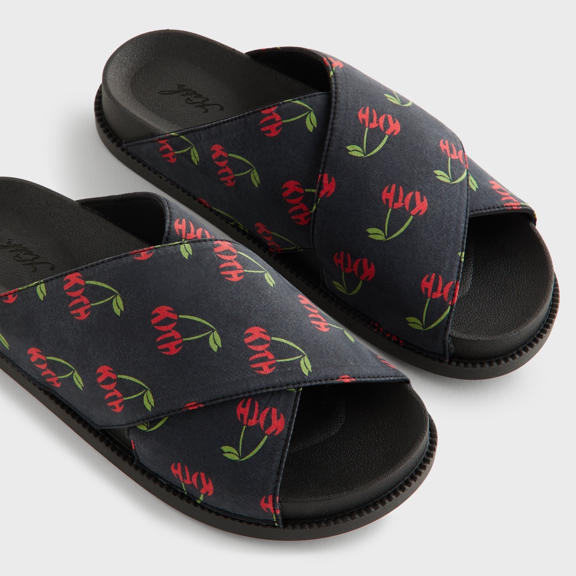 Kith Women Cherry Criss Cross Slides - Black