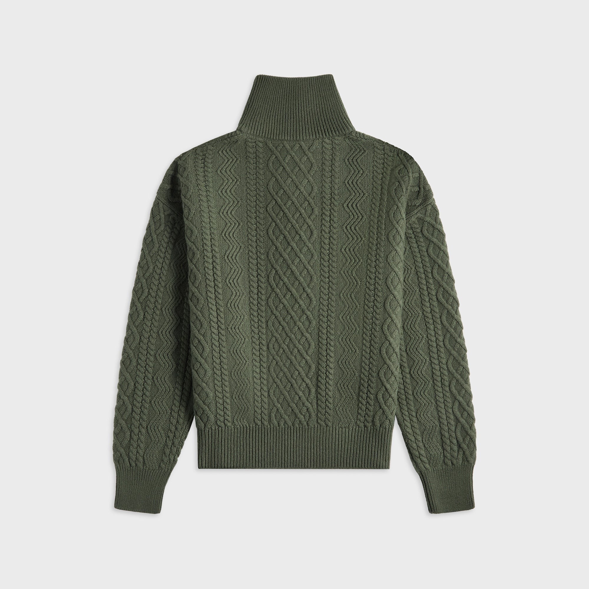 Loewe Zip Up Sweater - Khaki Green