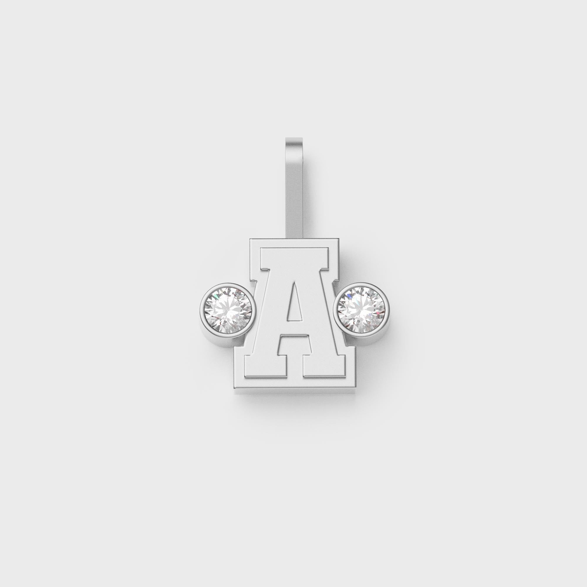 Greg Yuna Sÿlver Babÿ Umlaut Initial 'A' Pendant - Sterling Silver
