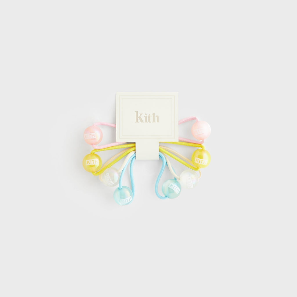 Kith Kids Set of 4 Bobble Pony Tail Holders - Multi