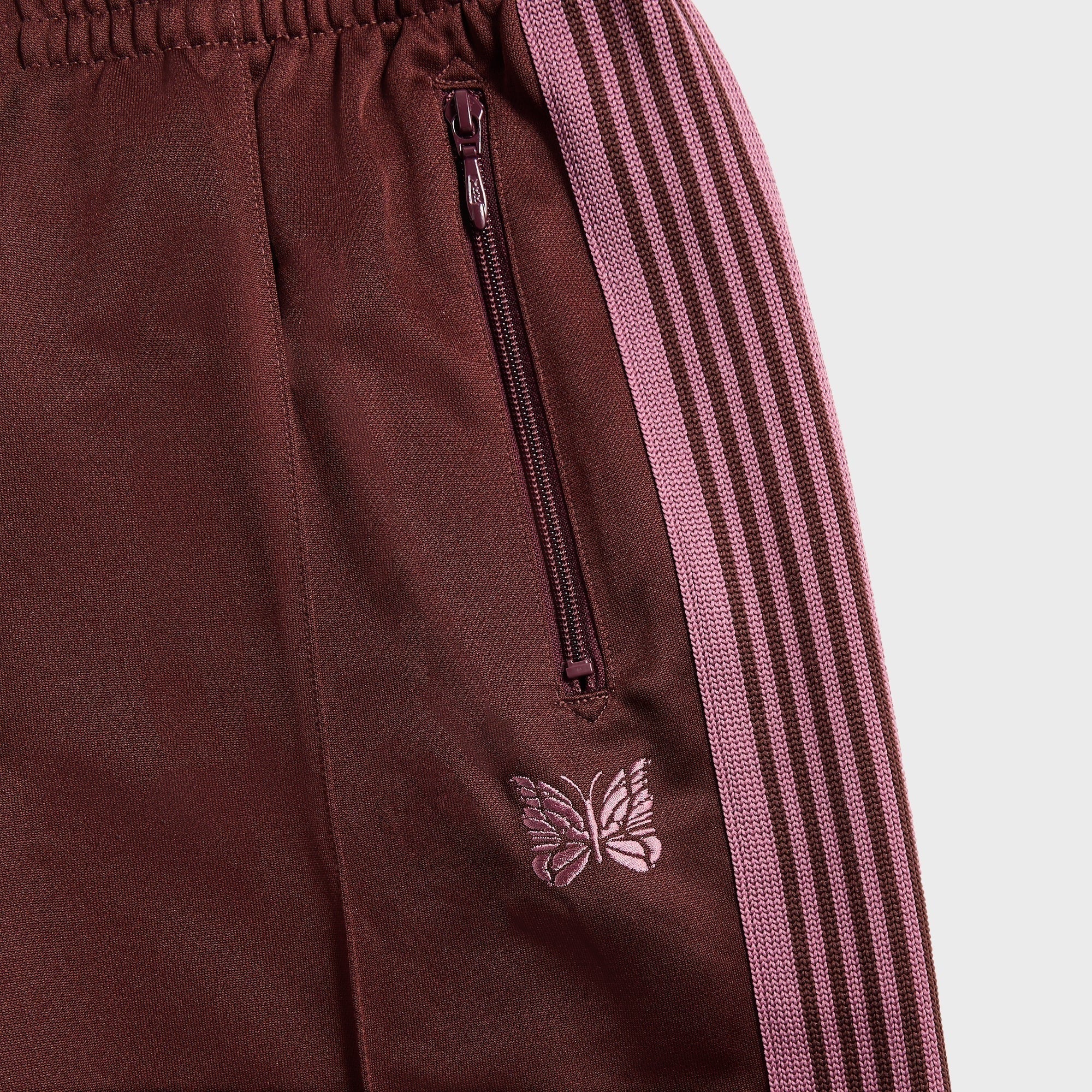 Needles Poly Smooth Track Pant - Brown