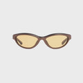 Jacquemus Curvo Sunglasses - Matt Metallic Brown