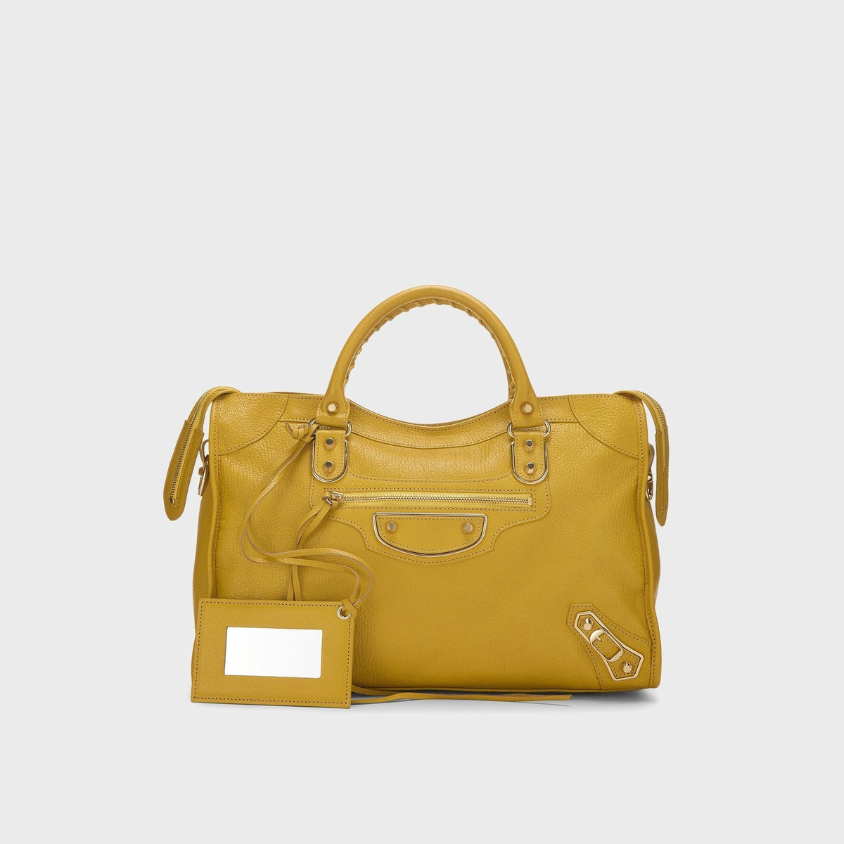 WGACA Balenciaga Chevre Metallic Edge Classic City Bag - Yellow