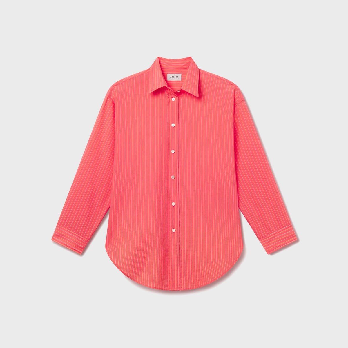 Agolde Sona Shirt - Fontana Stripe Candy