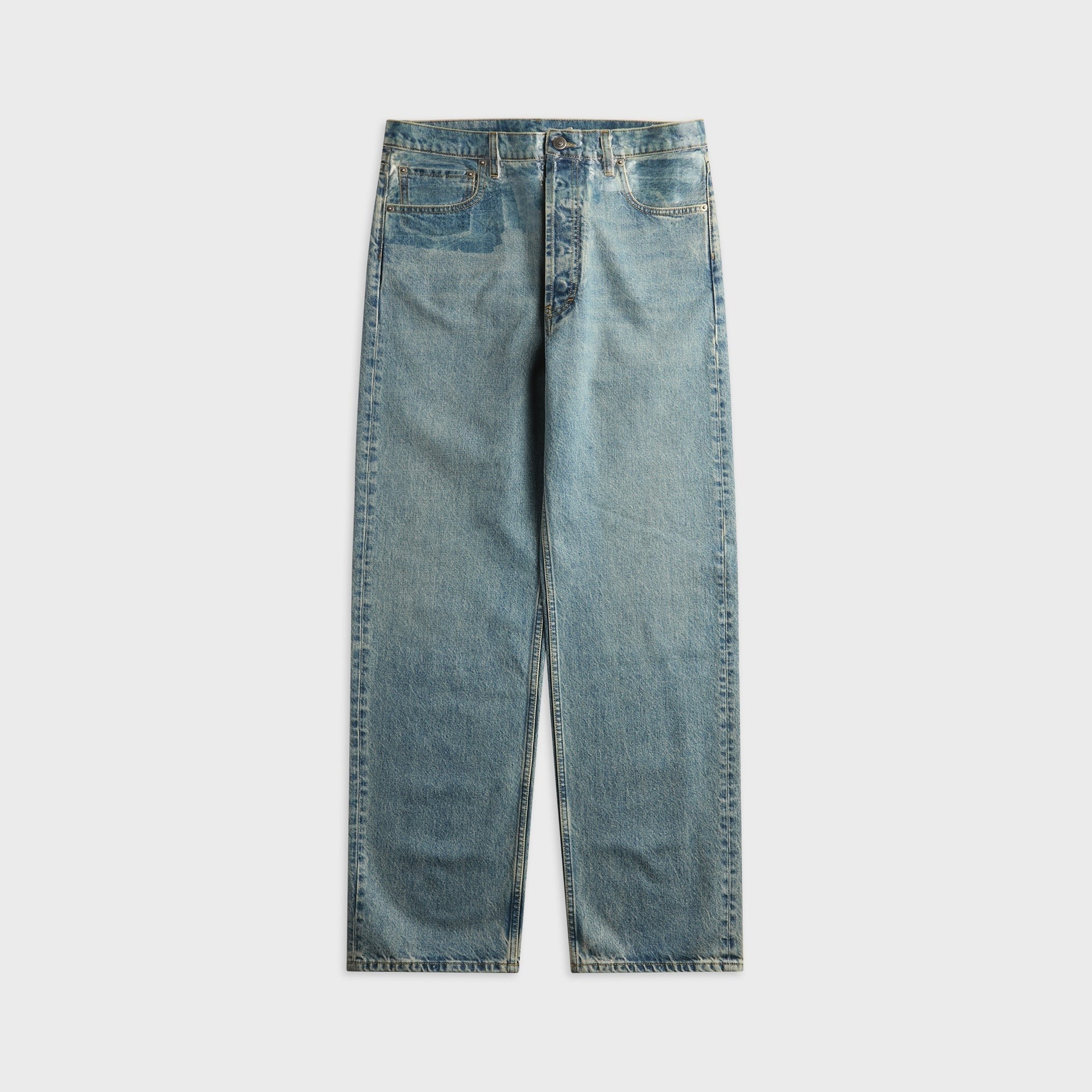 Maison Margiela Taped Waist Straight Leg Jean - Iced Blue