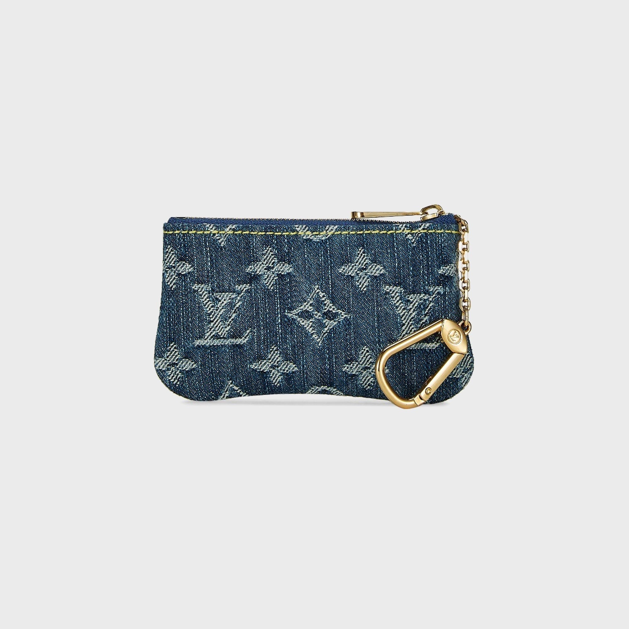 WGACA Louis Vuitton Denim Pochette Cles Wallet - Blue