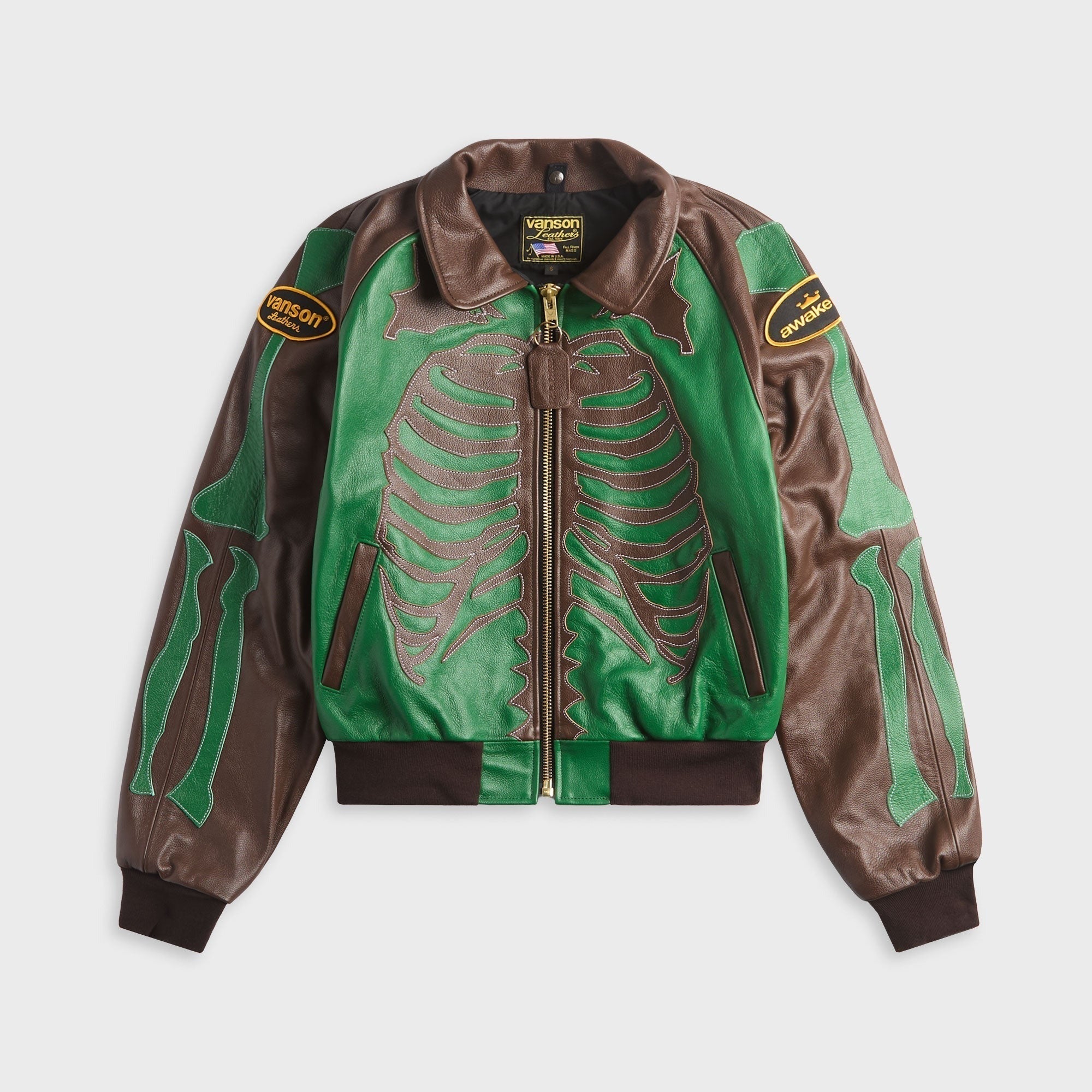 Awake NY Vanson Stadium Team Jacket - Brown