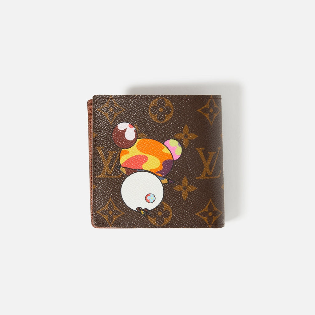 WGACA Louis Vuitton Murakami Panda Marco Wallet - Brown