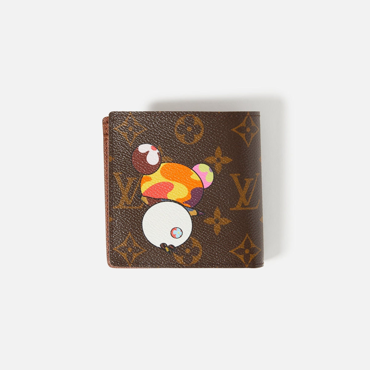 WGACA Louis Vuitton Murakami Panda Marco Wallet - Brown