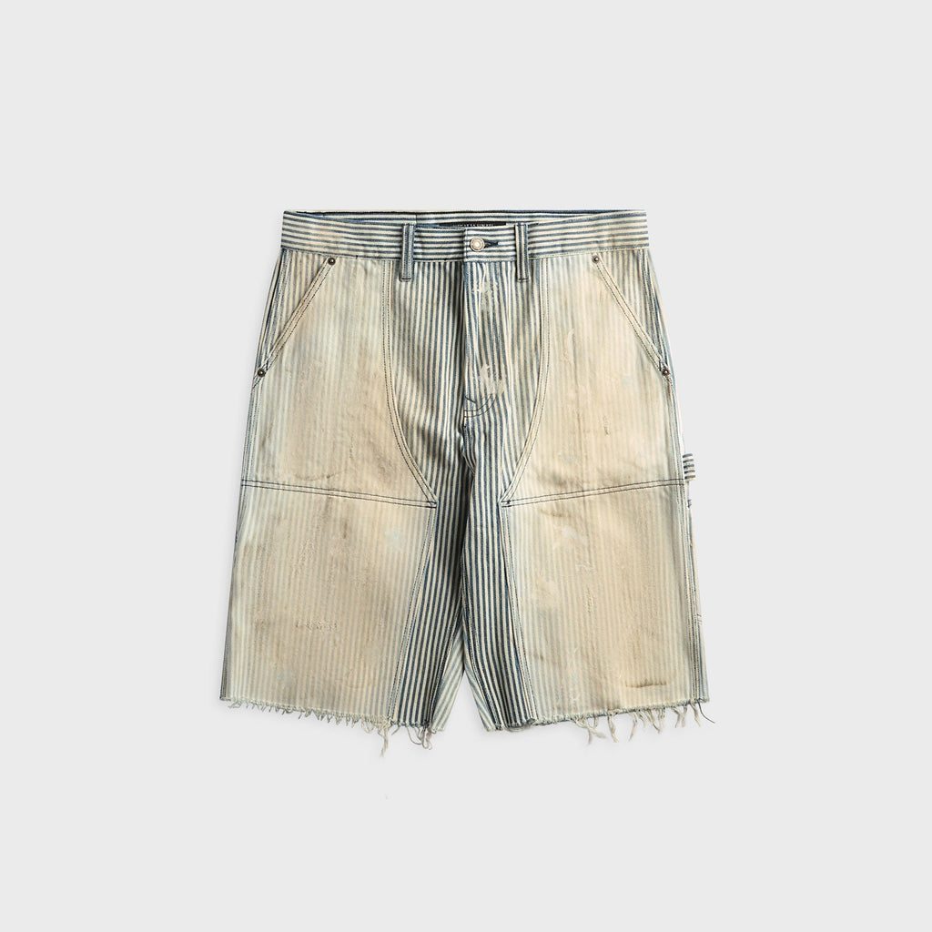 Coût De La Liberté Bushwick Hickory Stripe Cut Off Short - Asphalt Dint