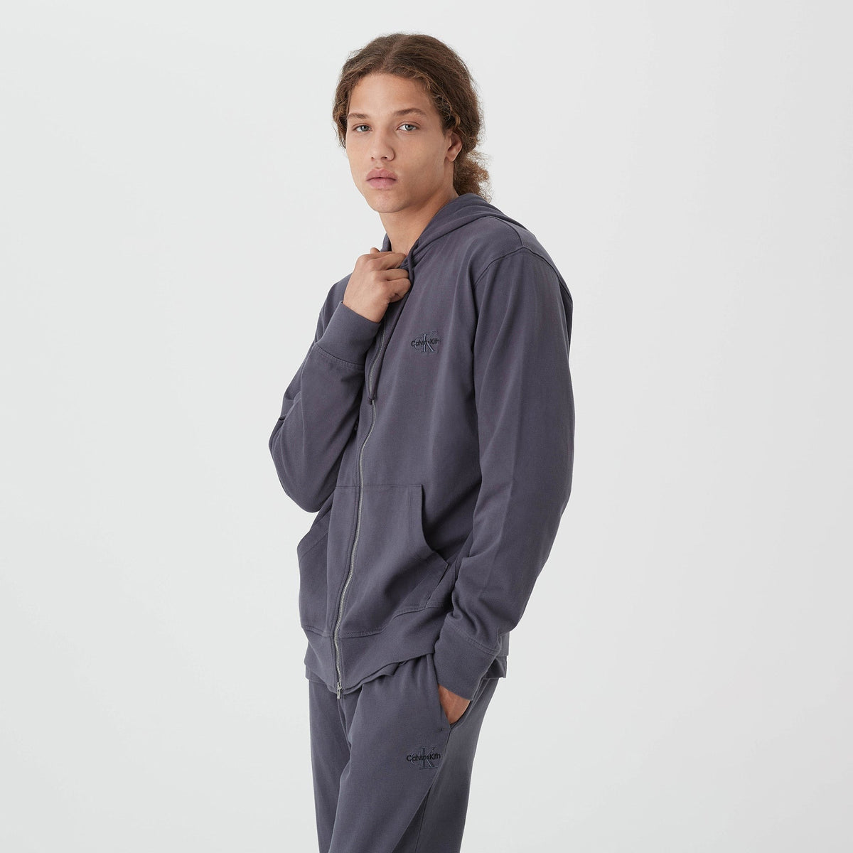 Kith for Calvin Klein Williams I Zip Up Hoodie - Battleship