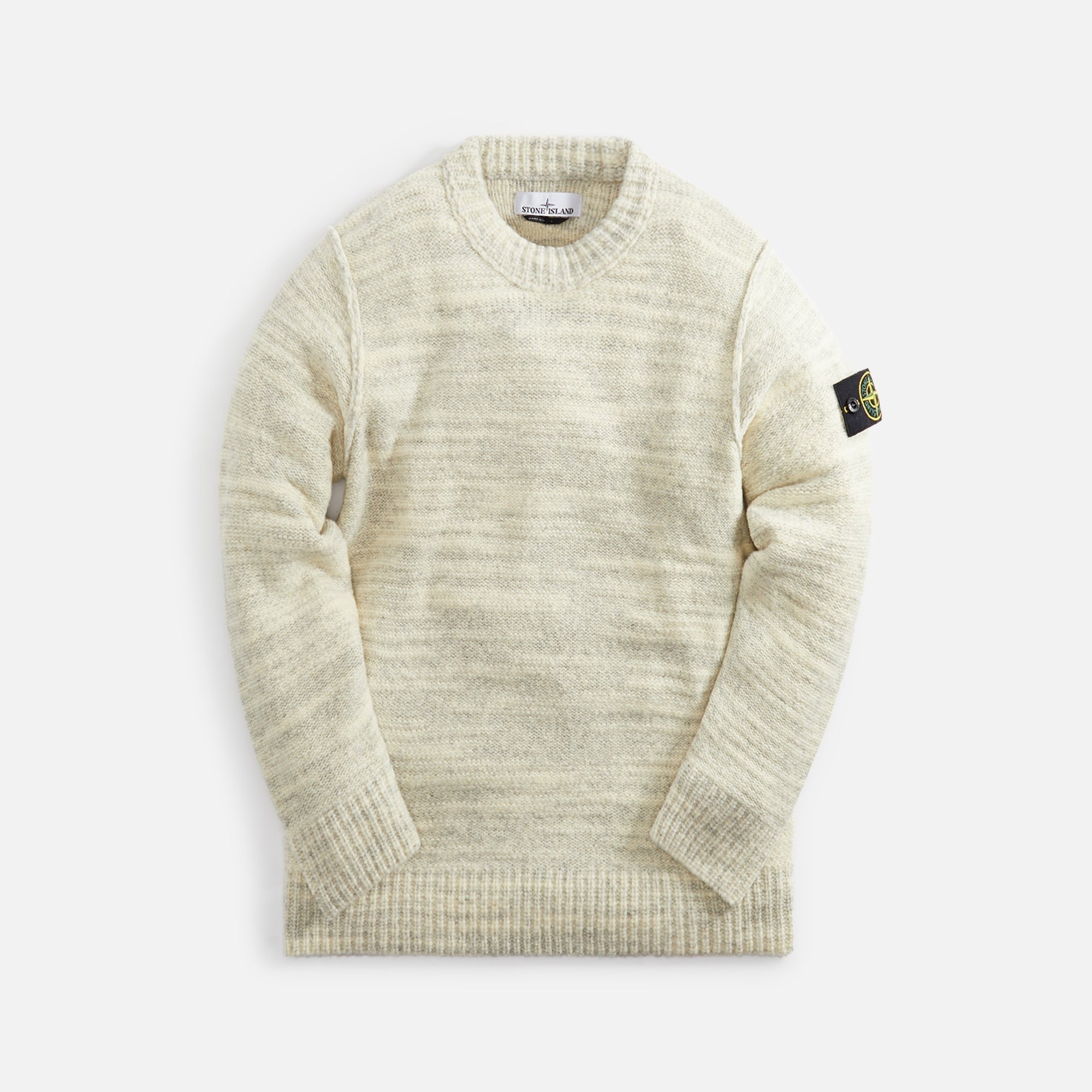 Stone Island Wool Nylon Yarn Crewneck - Plaster