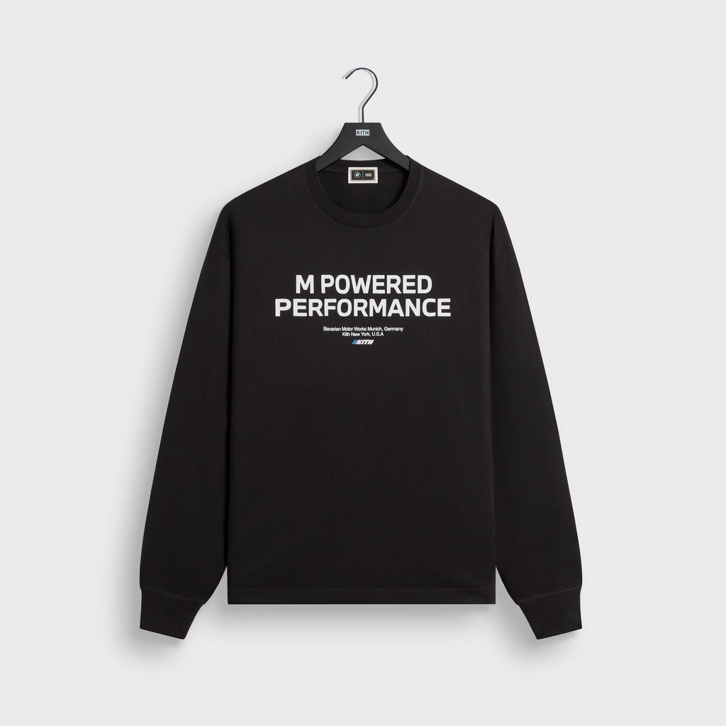 Kith for BMW M Quote Long Sleeve Tee - Black