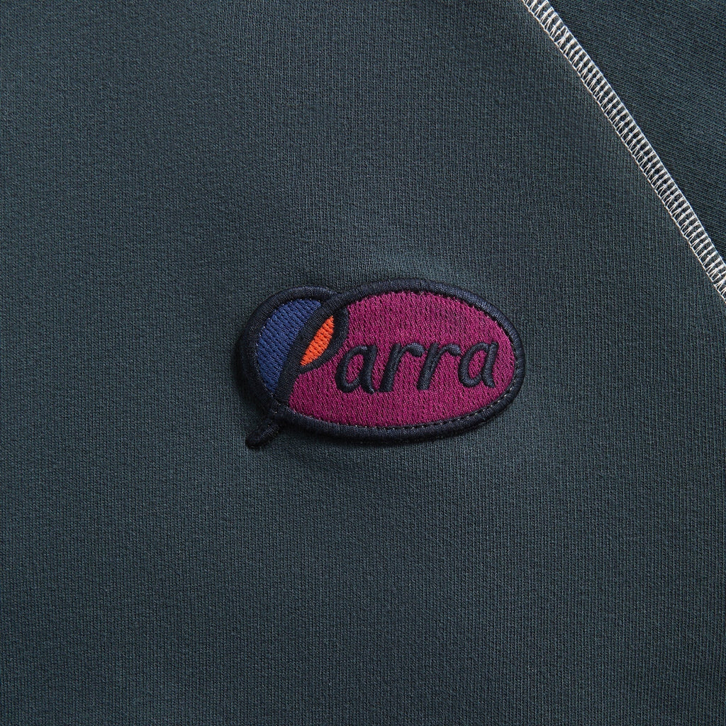 by Parra Circled Script Logo Hooded Sweatshirt - Dark Blue