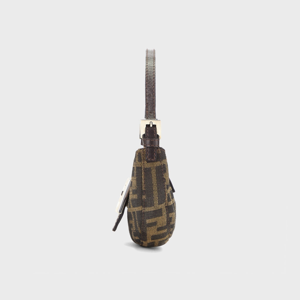 WGACA Fendi Zucca Croissant Mini Bag - Brown
