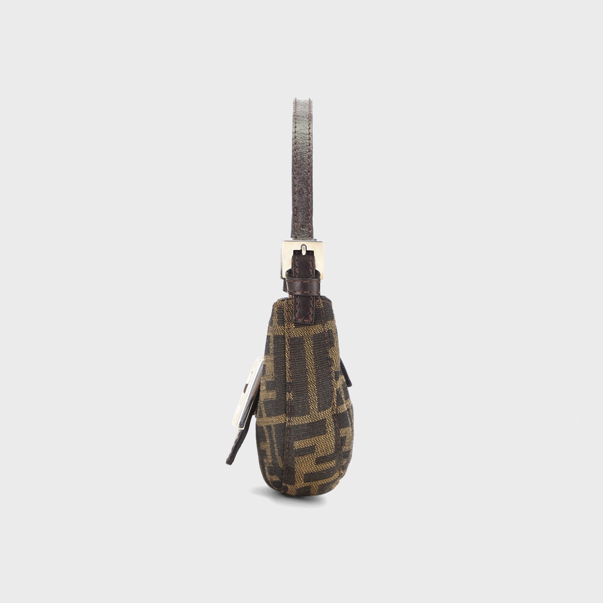 WGACA Fendi Zucca Croissant Mini Bag - Brown