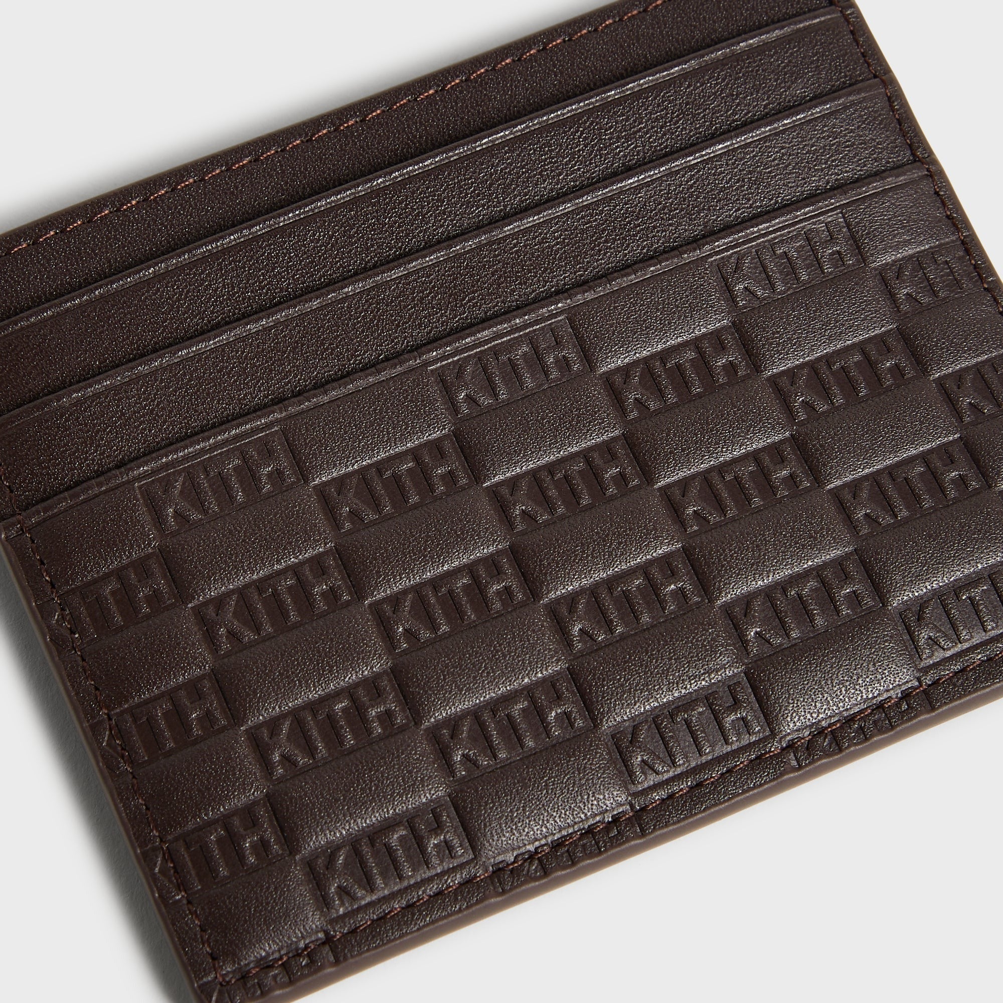 Kith Monogram Smooth Leather Card Holder - Zoom