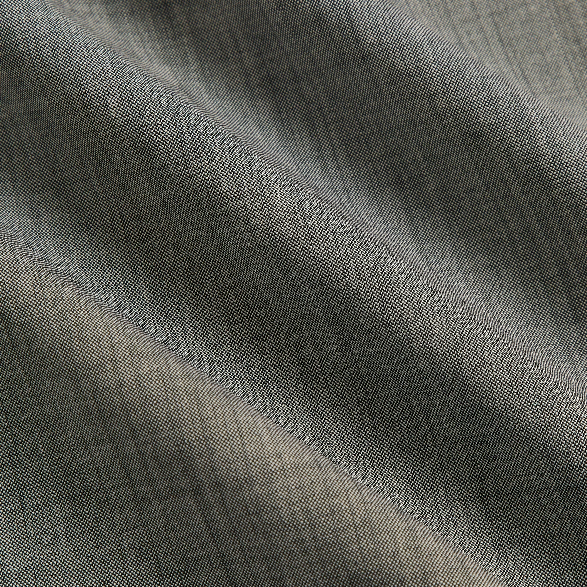 &Kin Tropical Wool Leven Shirt - Grey Melange