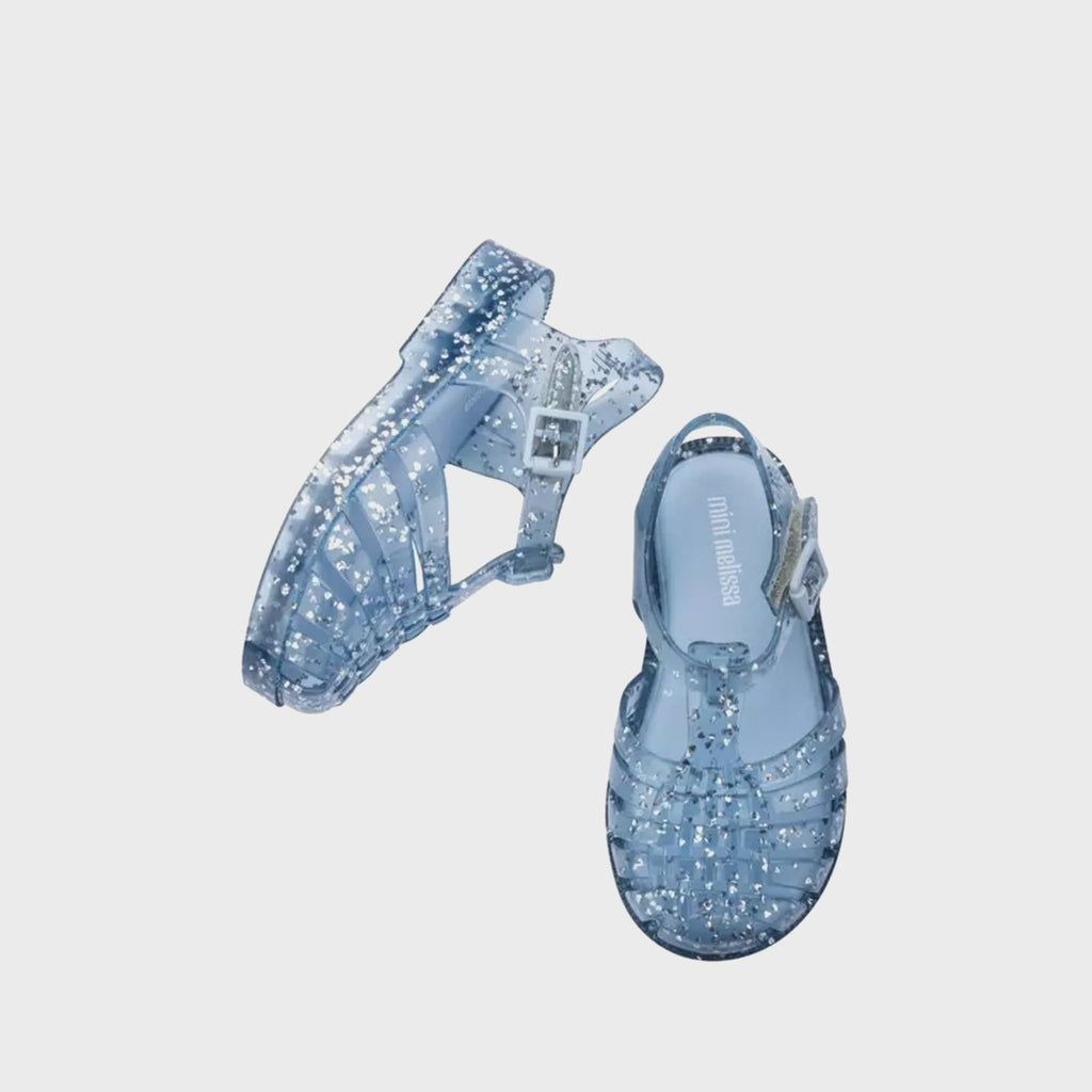 Melissa Baby Possession Shiny Elements II Sandal - Glitter Blue