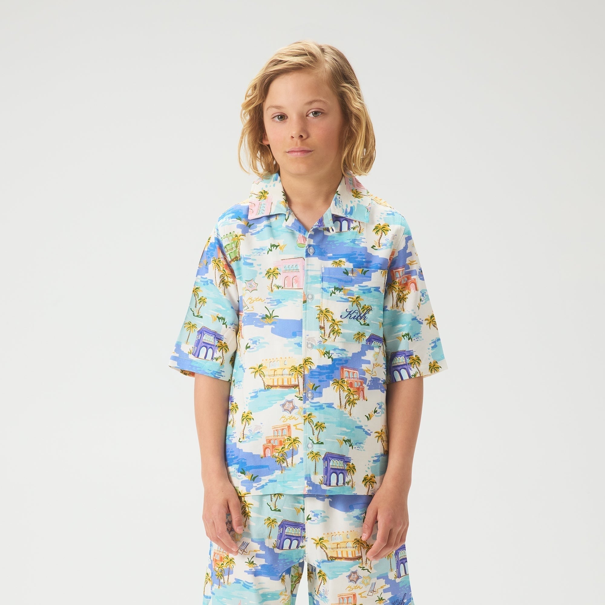 Kith Kids Scenic Thompson Camp Shirt - Silk