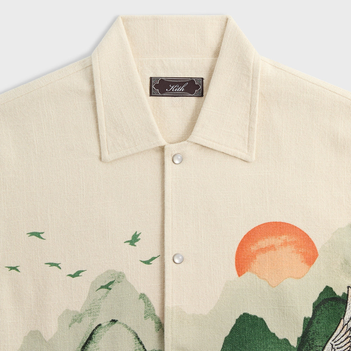 Kith Crane Horizon Long Sleeve BCO Shirt - Waffle