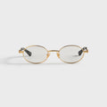 Bottega Veneta BV1470S Metal Sunglasses - Gold / Transparent