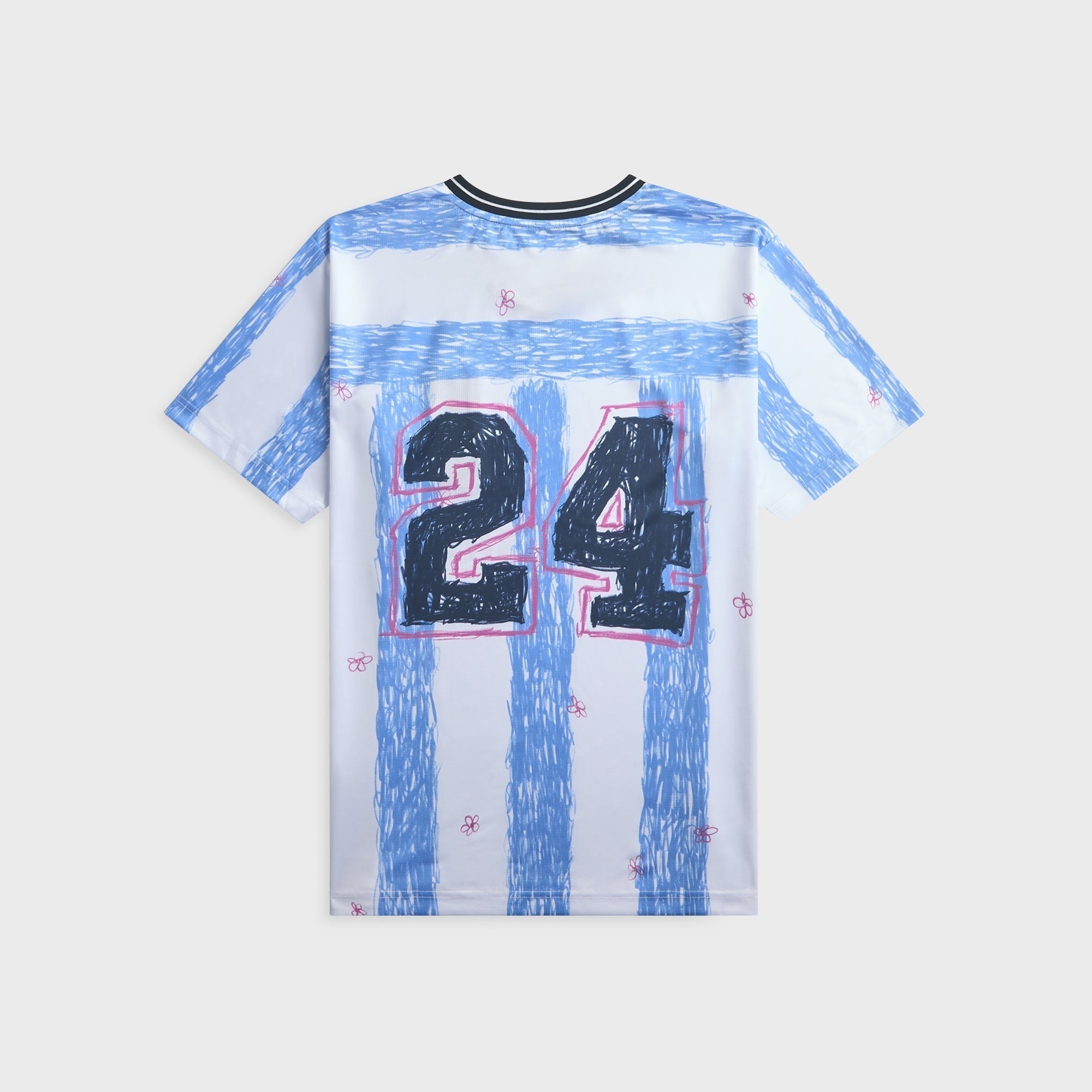 NAHMIAS Scribble Soccer Jersey - Blue Iris