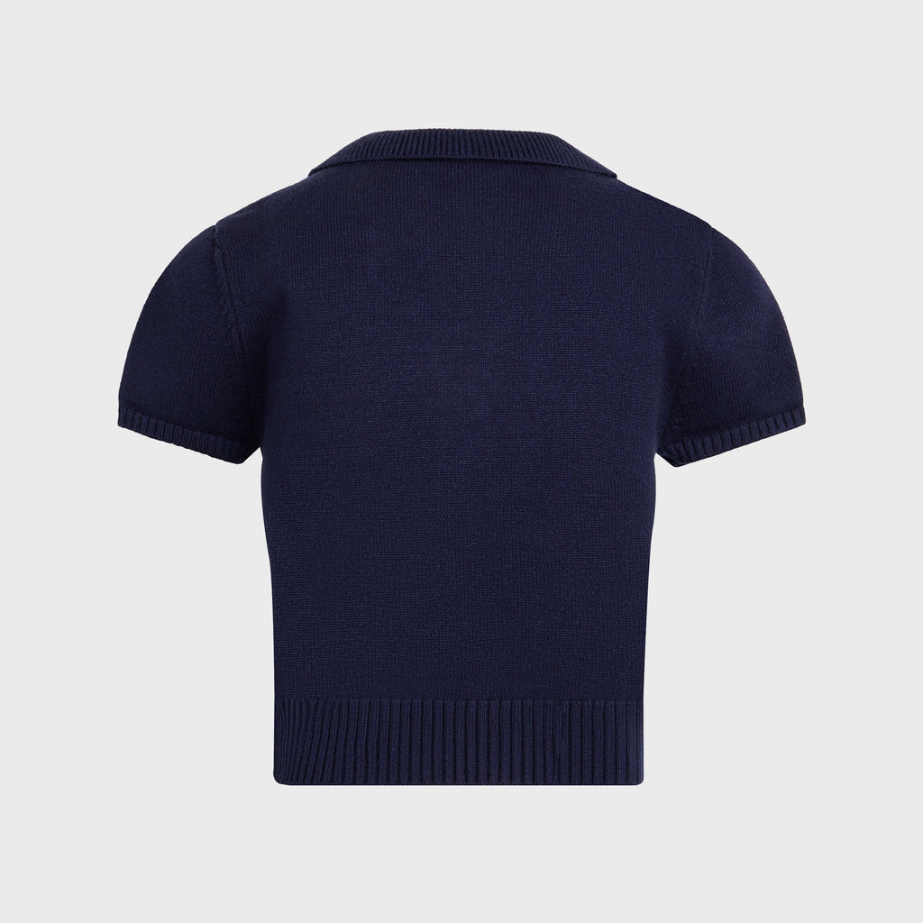 GUIZIO Calesia Zip Up Top - Navy