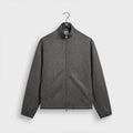 &Kin Flannel Jersey Stephen Track Jacket - Charcoal Heather