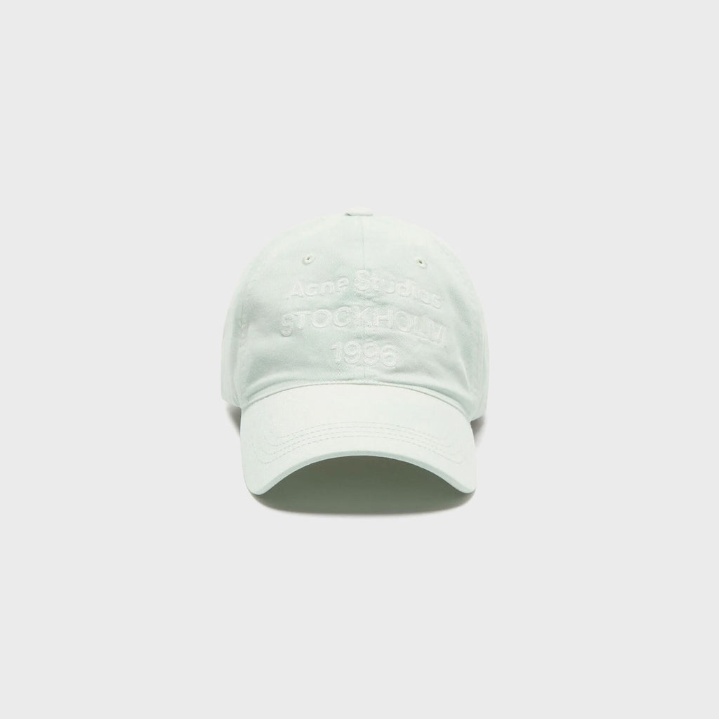 Acne Studios Washed Logo Baseball Cap - Oyster Grey