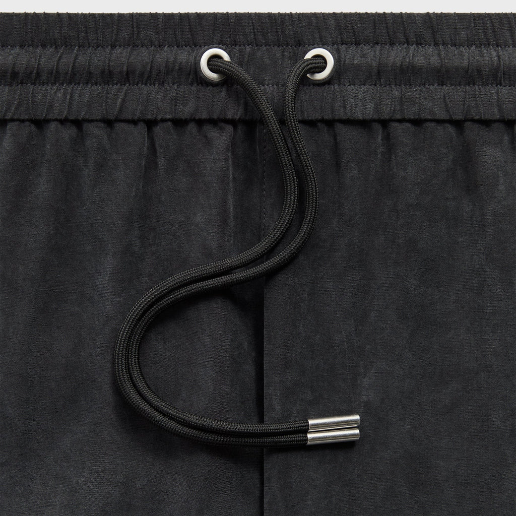 &Kin Cupro Linen Dylan Short - Black
