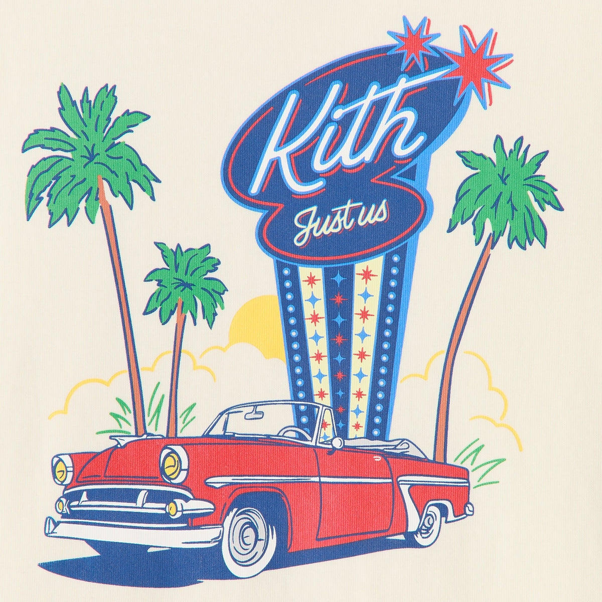 Kith Kids Drive In Graphic Tee - Silk